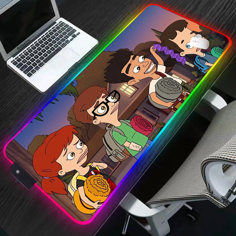 Mouse Pad Big Mouth Anime Mouse Pad RGB Gaming Mouse Mat Large rubber gaming mouse pad Notebook desk mat LED Mousepad Laptop Pad
Mouse Pad Big Mouth Anime Mouse Pad RGB Gaming Mouse Mat Large rubber gaming mouse pad Notebook desk mat LED Mousepad Laptop Pad