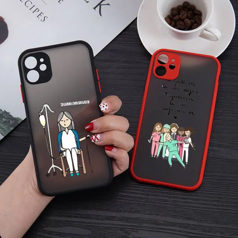 Doctor nurse medicine cartoon Phone Case matte transparent For red iPhone 7 8 x xs xr 11 12 pro plus mini max Clear Funda
Doctor nurse medicine cartoon Phone Case matte transparent For red iPhone 7 8 x xs xr 11 12 pro plus mini max Clear Funda