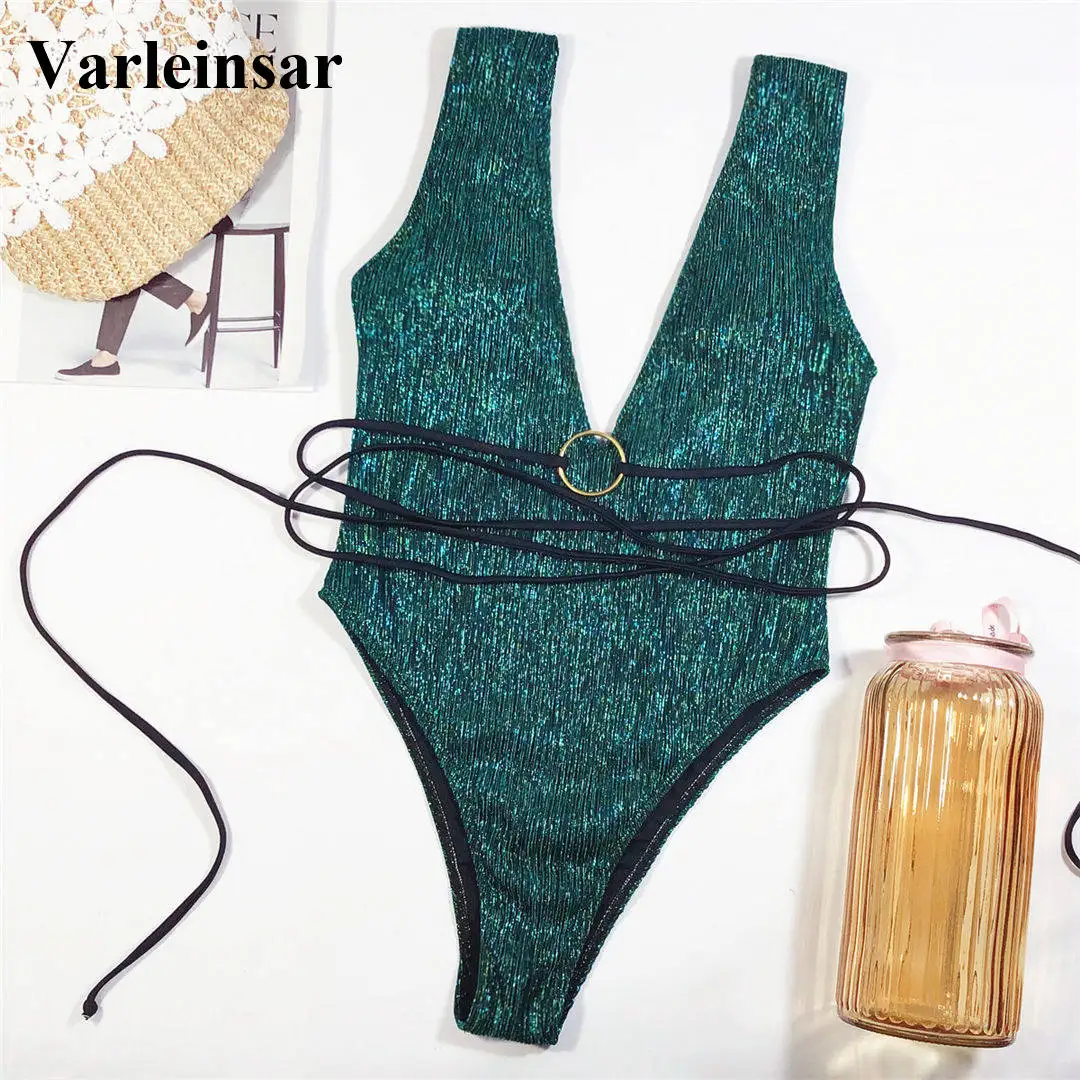 New Sexy Shiny Wrap Around Deep V One Piece Swimsuit Women Swimwear Female High Cut Monokini Bather Bathing Suit Swim Lady V2127
New Sexy Shiny Wrap Around Deep V One Piece Swimsuit Women Swimwear Female High Cut Monokini Bather Bathing Suit Swim Lady V2127