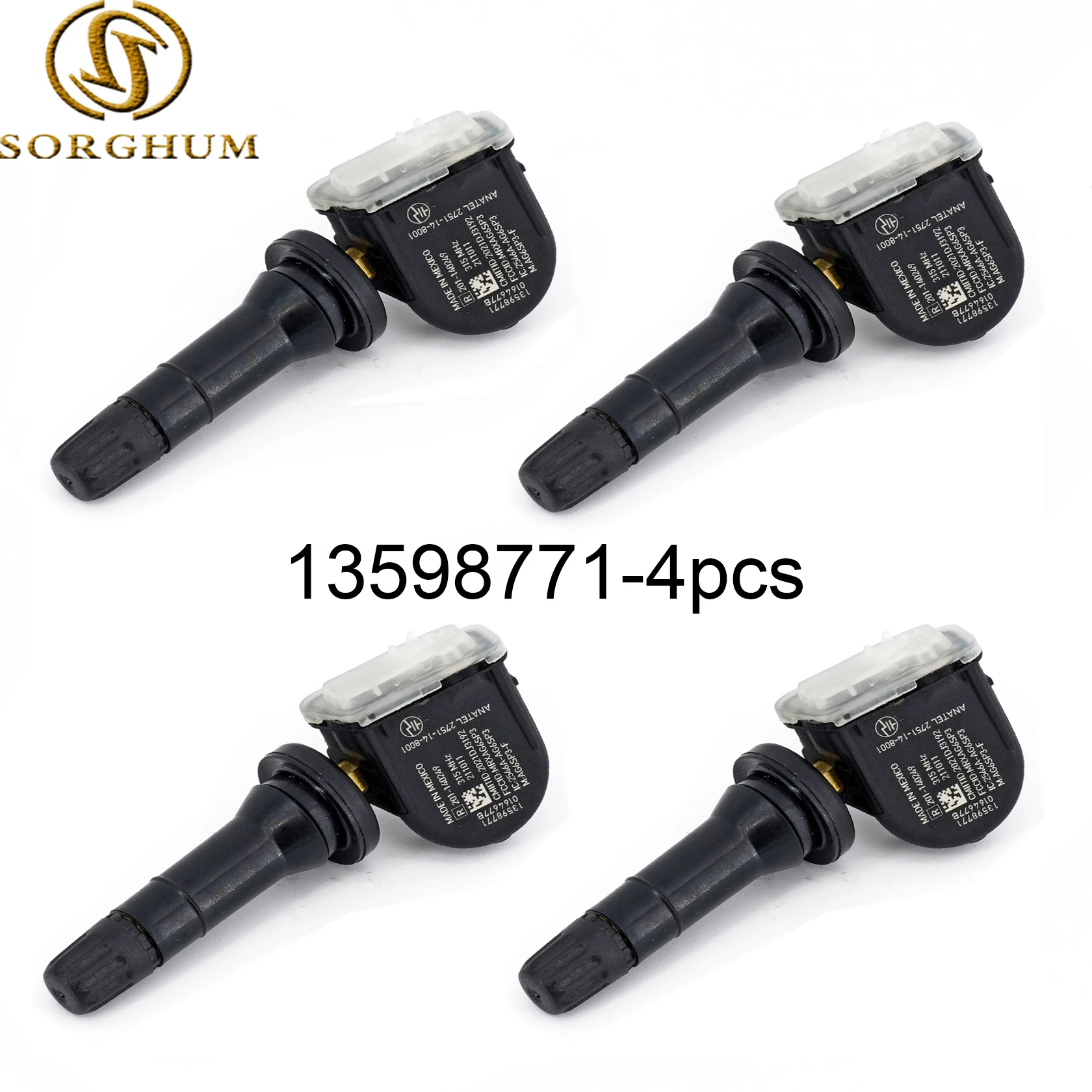 4PCS 13598771 13598772 TPMS Tire Pressure Sensor 315MHZ Fits For Buick For Cadillac For Chevy For GMC
4PCS 13598771 13598772 TPMS Tire Pressure Sensor 315MHZ Fits For Buick For Cadillac For Chevy For GMC