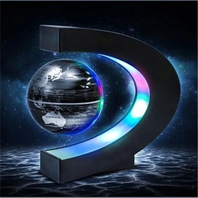 Magnetic Levitation Floating Globe C-Shape Colorful LED World Map Home Desktop Table Decor Unique Geography Gifts Home Decor 
Magnetic Levitation Floating Globe C-Shape Colorful LED World Map Home Desktop Table Decor Unique Geography Gifts Home Decor