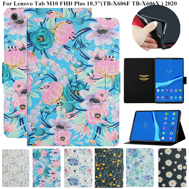 For Lenovo Tab M10 FHD Plus Case TB-X606F TB-X606X 2020 Cute Flower Painted Smart Cover for Lenovo Tab M10 Plus Auto Sleep/Wake
For Lenovo Tab M10 FHD Plus Case TB-X606F TB-X606X 2020 Cute Flower Painted Smart Cover for Lenovo Tab M10 Plus Auto Sleep/Wake