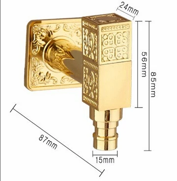 

Luxury Total Brass Art Carved High Quality Gold Finished Washing Machine Faucet,tap, Mixer Basin Faucet Sink Tap