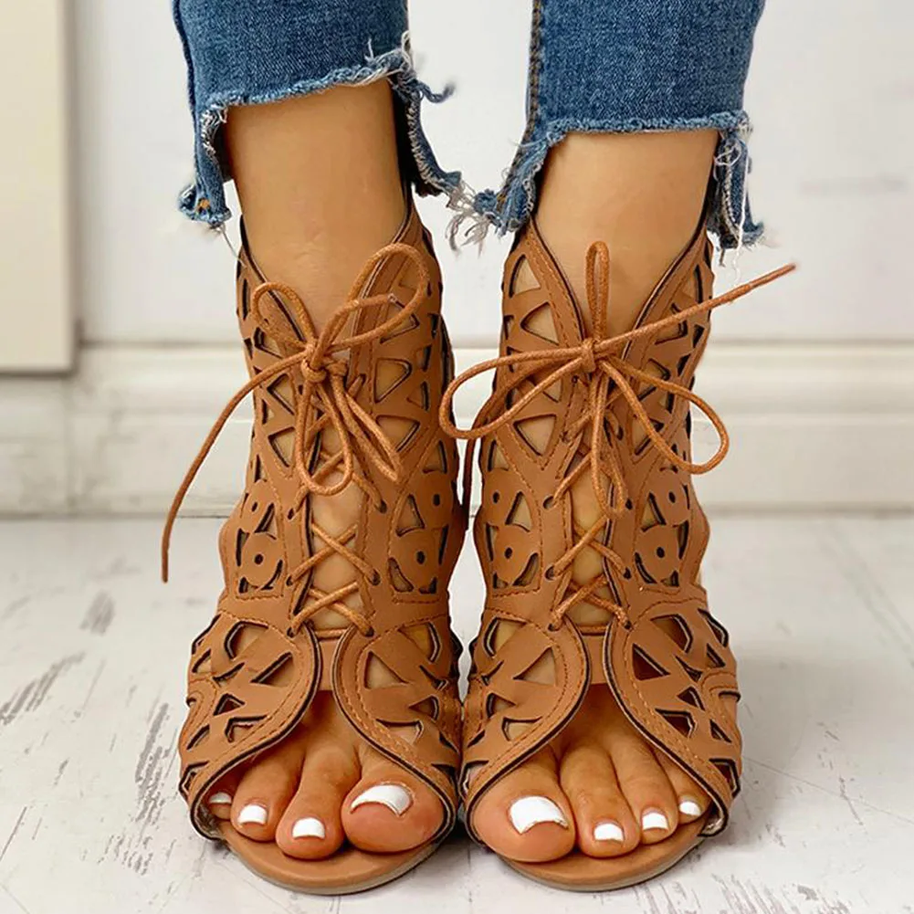 Women Summer Gladiator Sandals Hollow Out Fashion Boot Shoes Leisure Wedges Heels Comfortable Women Outdoor Flats Zapatos Mujer
Women Summer Gladiator Sandals Hollow Out Fashion Boot Shoes Leisure Wedges Heels Comfortable Women Outdoor Flats Zapatos Mujer