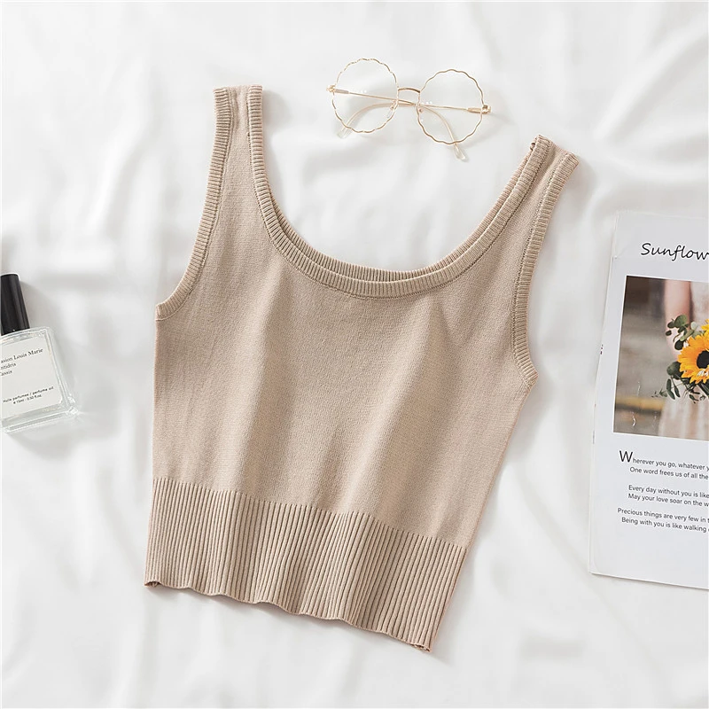 Ropa Mujer Knitted Short Crop Top Women Clothes 2021 Summer Sexy Club Tank Tops Woman Womens Elasticity Sleeveless Haut Femme
Ropa Mujer Knitted Short Crop Top Women Clothes 2021 Summer Sexy Club Tank Tops Woman Womens Elasticity Sleeveless Haut Femme
