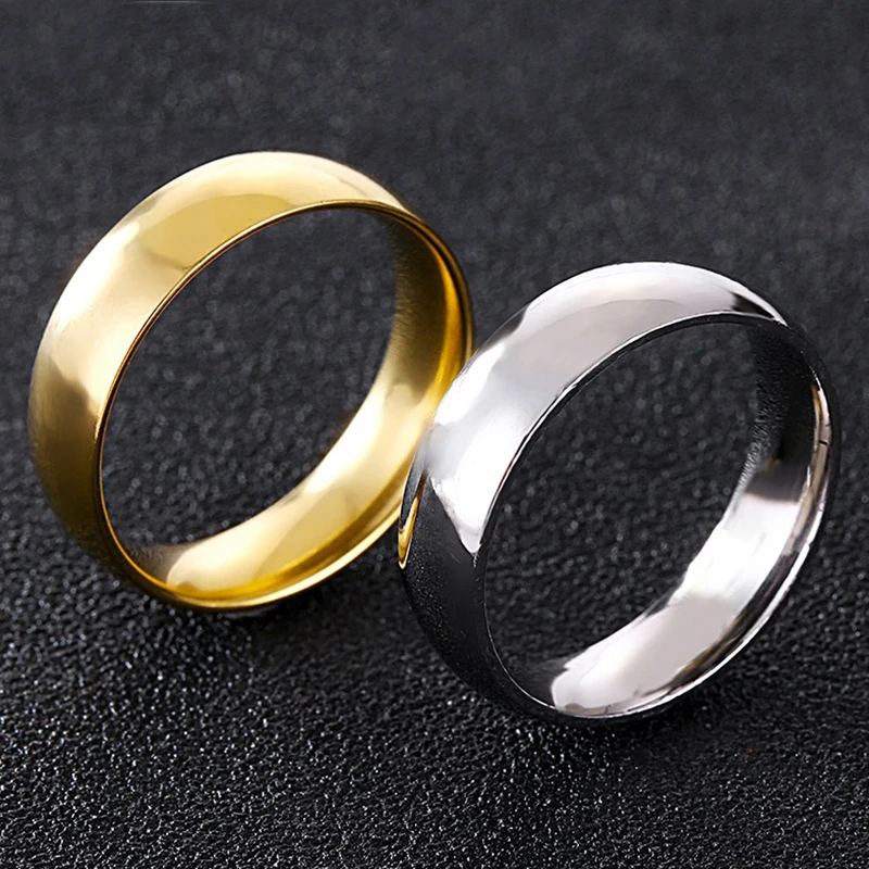 Кольца Мужские обручальное кольцо для пары женские из нержавеющей стали Оптом