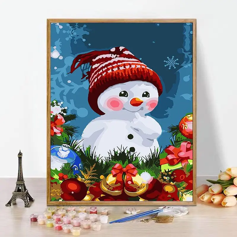 CHENISTORY Painting By Numbers Snowman Christmas Acrylic Paint Drawing On Canvas Handpainted Oil Drawing Painting Diy Arts
CHENISTORY Painting By Numbers Snowman Christmas Acrylic Paint Drawing On Canvas Handpainted Oil Drawing Painting Diy Arts