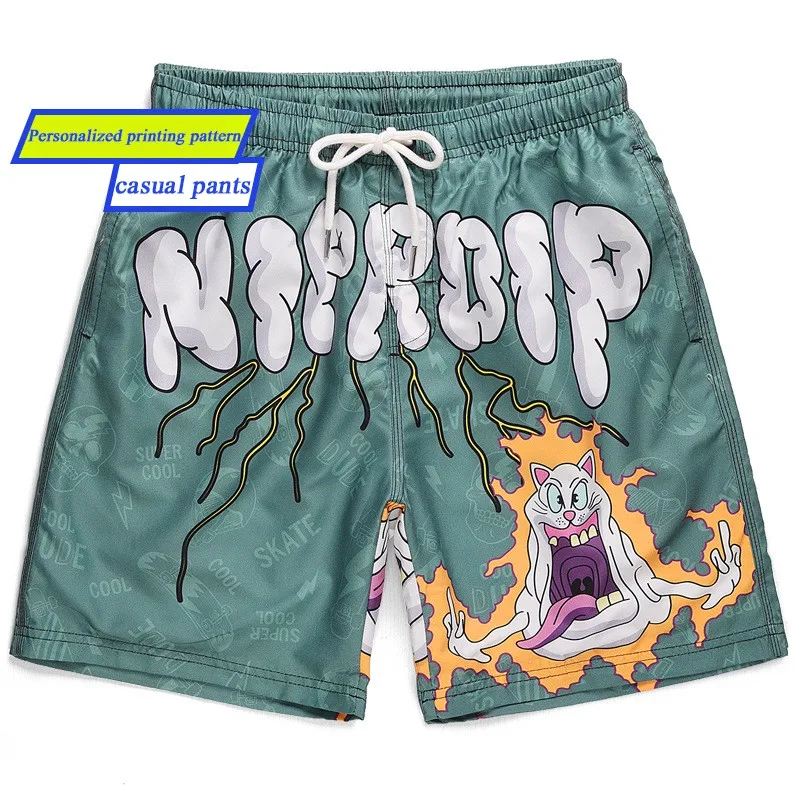 Design American Fashion Men's Beach Pants Double-layer Casual Five-point Pants Loose Oversized Letters Summer Sports Shorts
Design American Fashion Men's Beach Pants Double-layer Casual Five-point Pants Loose Oversized Letters Summer Sports Shorts