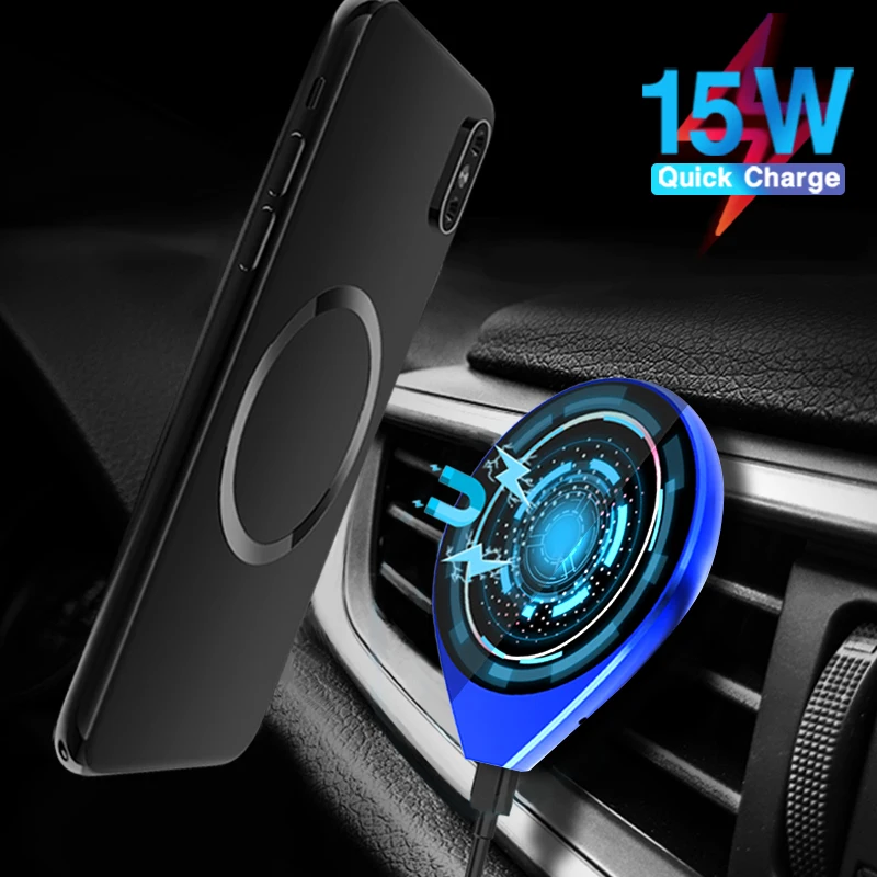 Magnetic Wireless 15W Fast Car Charger Mount Stand For iPhone 11 12 Mini 12 Pro For Samsung S10 S20 S21 Charger Car Phone Holder
Magnetic Wireless 15W Fast Car Charger Mount Stand For iPhone 11 12 Mini 12 Pro For Samsung S10 S20 S21 Charger Car Phone Holder