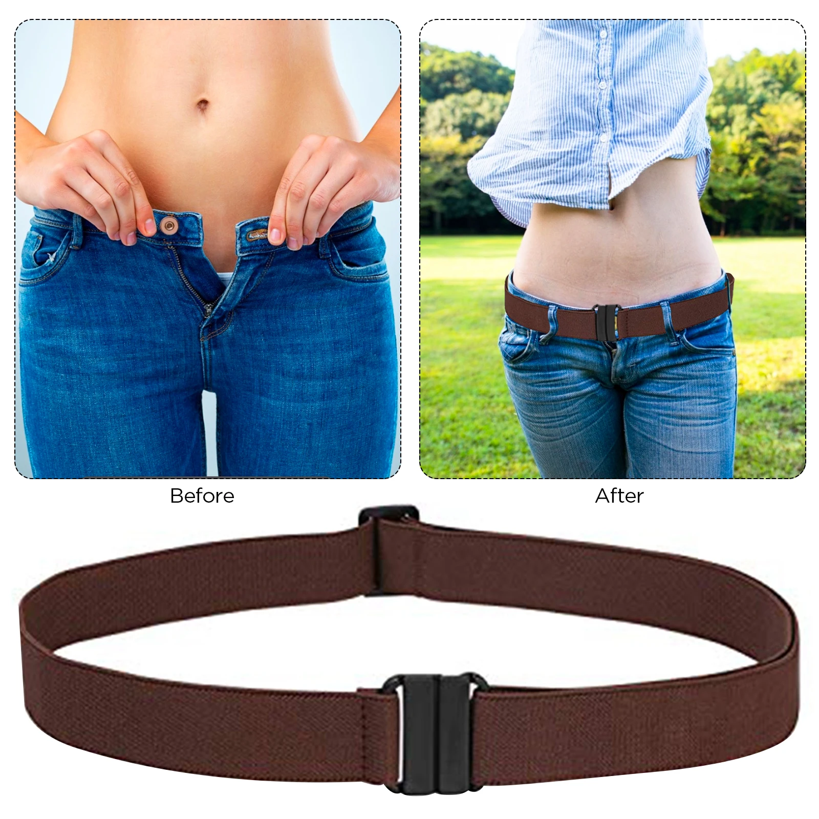 No Show Women Stretch Belt Invisible Elastic Web Strap Tactical Outdoor Sports Belt with Flat Buckle for Jeans Pants Dresses 
No Show Women Stretch Belt Invisible Elastic Web Strap Tactical Outdoor Sports Belt with Flat Buckle for Jeans Pants Dresses