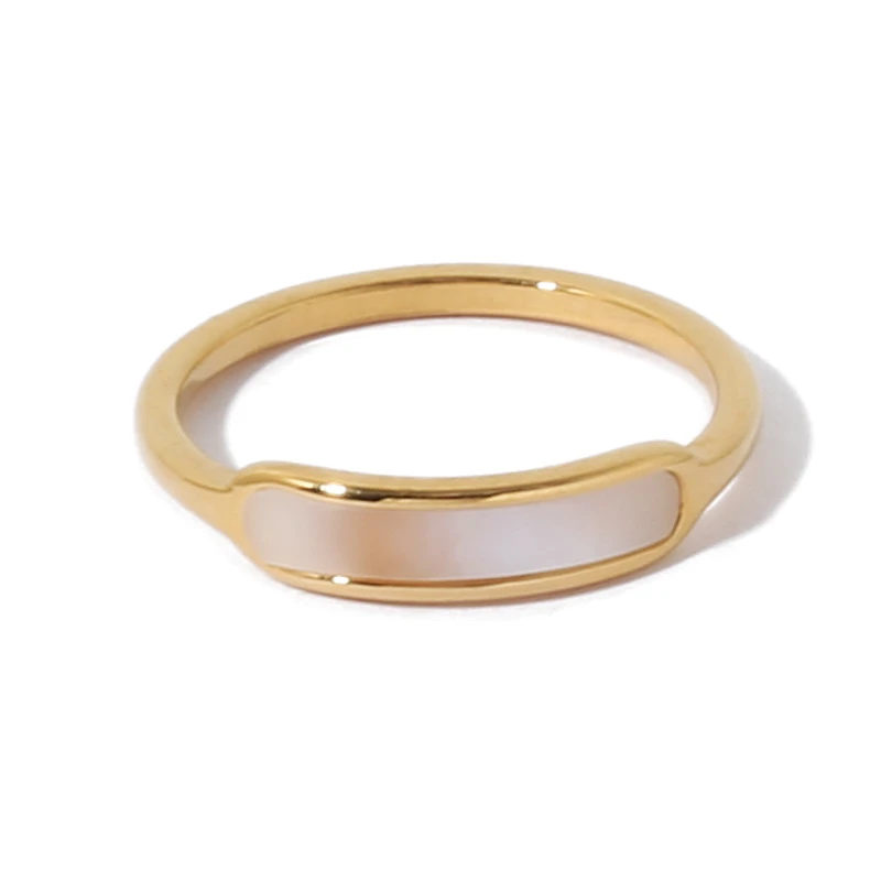 TOSAKO Rings Stainless Steel Gold Color Vintage Simplicity Shell Female Jewelry
TOSAKO Rings Stainless Steel Gold Color Vintage Simplicity Shell Female Jewelry