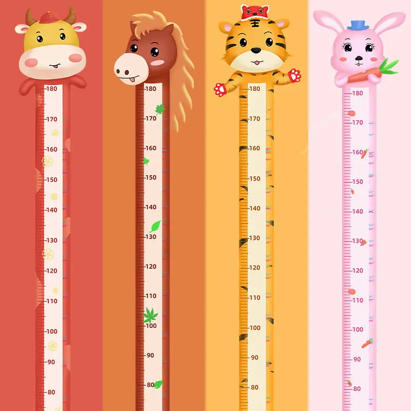 Wall Stickers Animal Cartoon Height Measure Table Kids Children's Room Kindergarten Growth Record Wall Poster Home Decoration
Wall Stickers Animal Cartoon Height Measure Table Kids Children's Room Kindergarten Growth Record Wall Poster Home Decoration