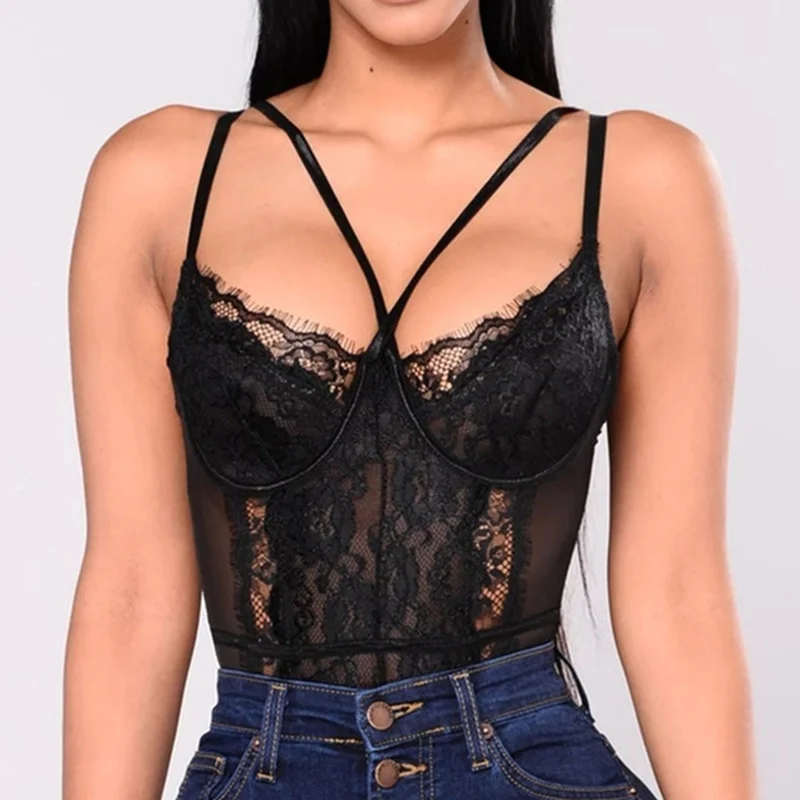 Lace Bodysuit Women Sleeveless Body Suits for Women Romper Fashion Solid Thong Jumpsuits Sexy One Piece Jumpsuit Playsuit
Lace Bodysuit Women Sleeveless Body Suits for Women Romper Fashion Solid Thong Jumpsuits Sexy One Piece Jumpsuit Playsuit