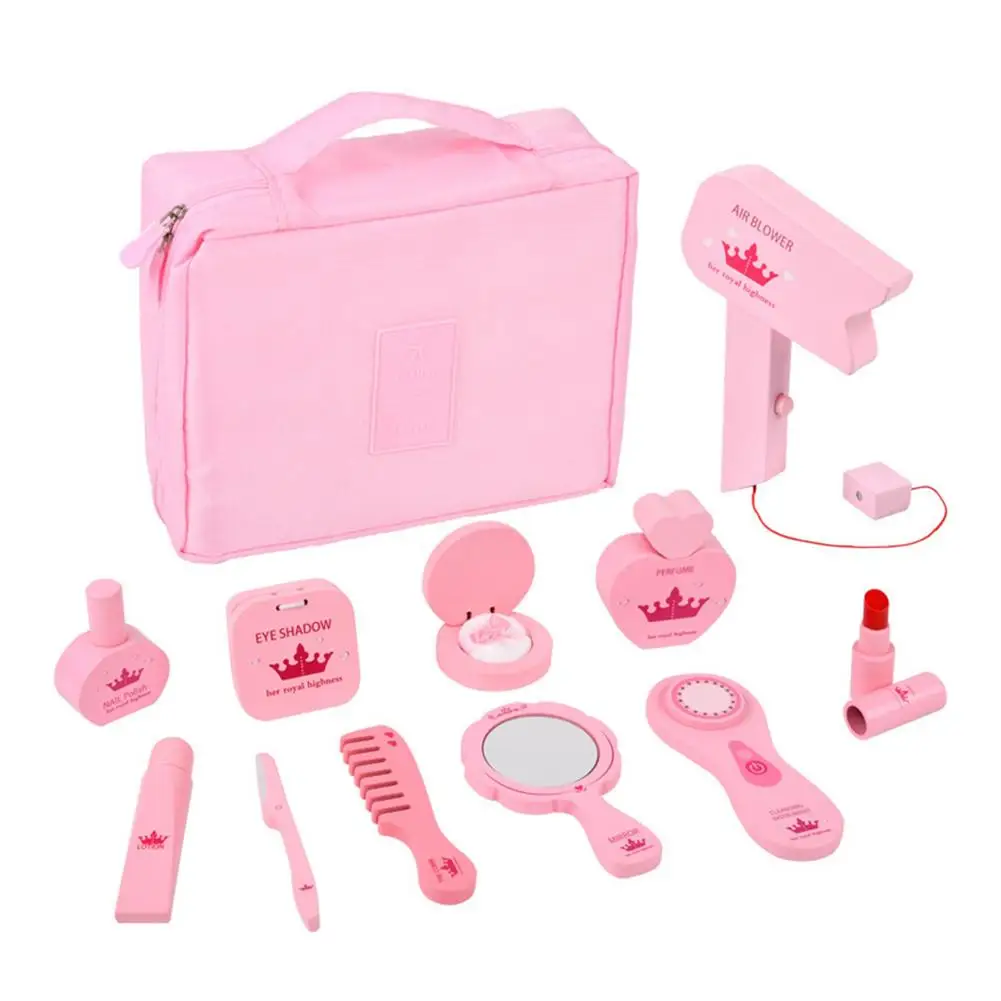 Pink Children Makeup Toys With Bag Simulation Toy DIY Dressing Cosmetic Princess Hairdress Pretend Play For Children Play House
Pink Children Makeup Toys With Bag Simulation Toy DIY Dressing Cosmetic Princess Hairdress Pretend Play For Children Play House
