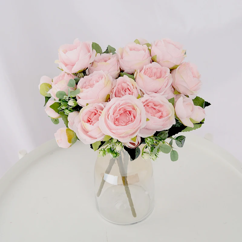 Silk Fake Flowers 1 Bouquet 9 heads Artificial Flowers Peony Tea Rose Autumn for DIY Living Room Home Garden Wedding Decoration
Silk Fake Flowers 1 Bouquet 9 heads Artificial Flowers Peony Tea Rose Autumn for DIY Living Room Home Garden Wedding Decoration