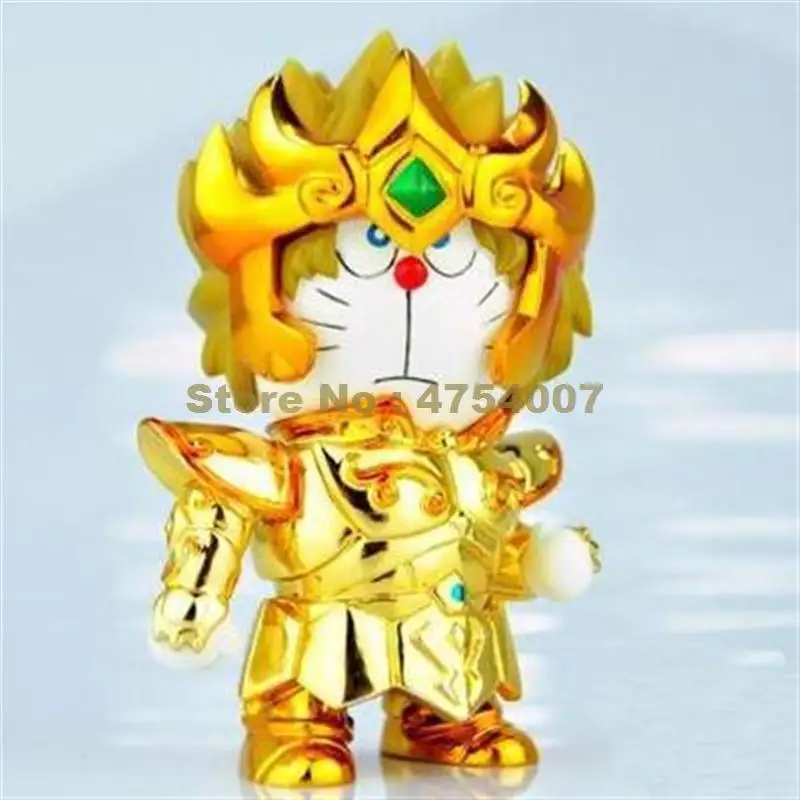 Аниме doracat косплей doraemon gold saint cosplay cos Лео подвижная экшн фигурка из ПВХ куклы