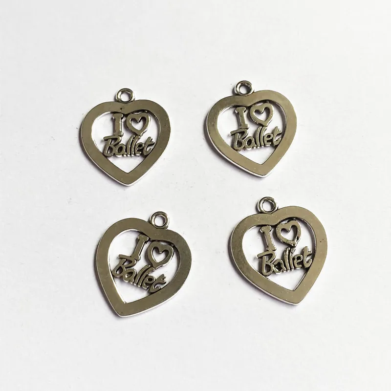 30pcs Heart I Love Ballet Charms Pendants Tibetan Silver , DIY Handmade Necklace Earring Aesthetic Accessories Jewelry Making
30pcs Heart I Love Ballet Charms Pendants Tibetan Silver , DIY Handmade Necklace Earring Aesthetic Accessories Jewelry Making