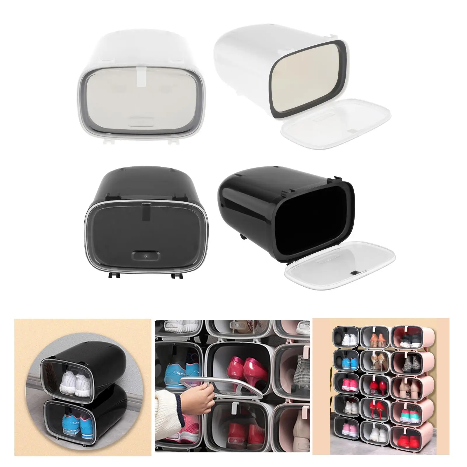 Transparent Shoe Box Storage Dustproof Shoes Organizer Box Display Container Sneaker Bins Case for Home Office Under Bed
Transparent Shoe Box Storage Dustproof Shoes Organizer Box Display Container Sneaker Bins Case for Home Office Under Bed