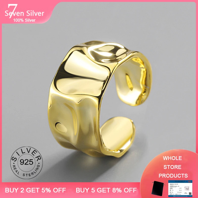 925 sterling silver rings for women wide vintage fine jelwery Multilayer open adjustable trendy Silver Jewelry Party Gifts
925 sterling silver rings for women wide vintage fine jelwery Multilayer open adjustable trendy Silver Jewelry Party Gifts