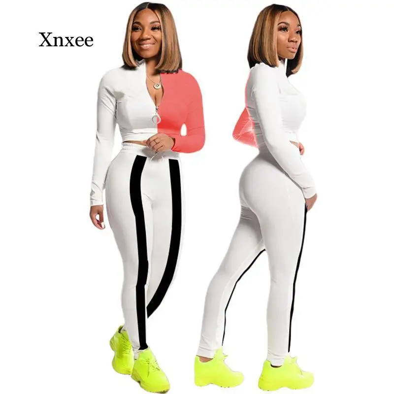 Color Patchwork Long Sleeve Crop Top Two Piece Set Zipper Sports Pencil Pants Tracksuit Workout Jogging Running Suit Outfits
Color Patchwork Long Sleeve Crop Top Two Piece Set Zipper Sports Pencil Pants Tracksuit Workout Jogging Running Suit Outfits