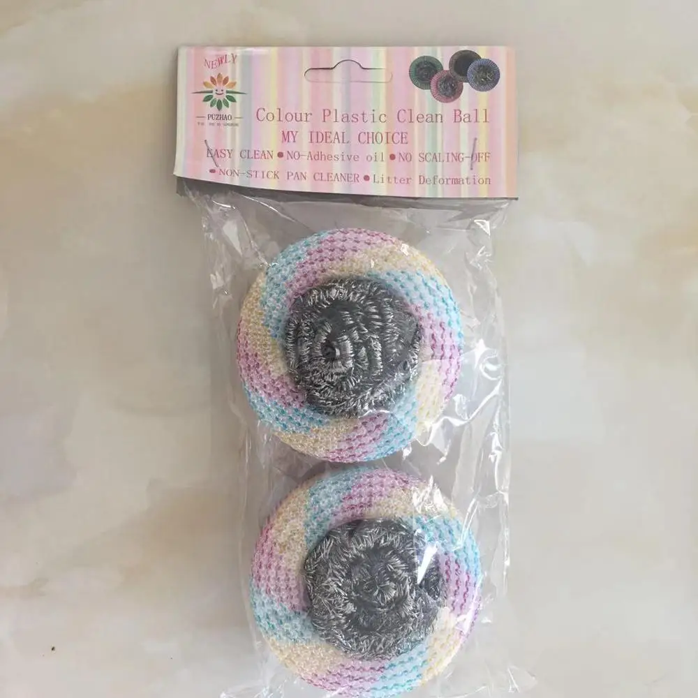 10bags/lot Clean ball scrub kitchen artifact bowl pot wire brush 2pcs/bag Wholesale cleaning tool
10bags/lot Clean ball scrub kitchen artifact bowl pot wire brush 2pcs/bag Wholesale cleaning tool