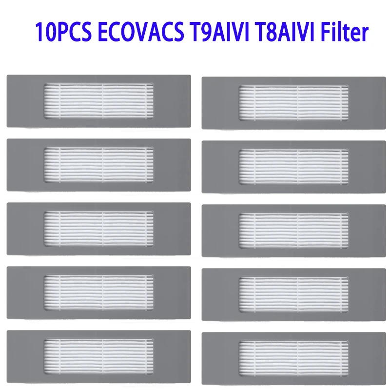 Сменный фильтр для робота-пылесоса ECOVACS Deebot T8 T9 T9 AIVI T9 Power T9 Max N8 N8 Pro, 10 шт.
Сменный фильтр для робота-пылесоса ECOVACS Deebot T8 T9 T9 AIVI T9 Power T9 Max N8 N8 Pro, 10 шт.
