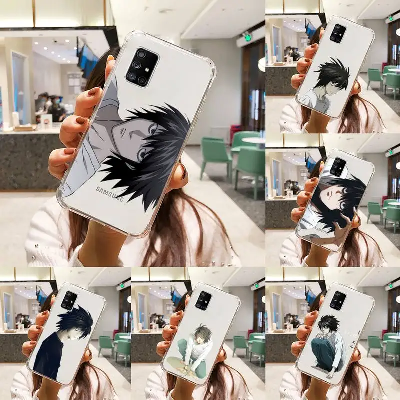 Death Note L·Lawliet Phone Case Transparent For Samsung A51 A50 A71 A70 A81 M60S Note S21 S 20 10 9 8 11 E Plus Ultra
Death Note L·Lawliet Phone Case Transparent For Samsung A51 A50 A71 A70 A81 M60S Note S21 S 20 10 9 8 11 E Plus Ultra