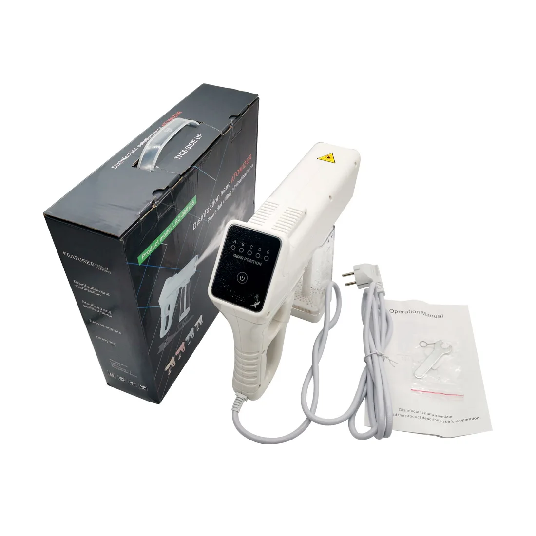 350ML 110V/220V New Intelligent Nano Atomization Disinfection Spraying Smoke Fog Machine Handheld Spray Gun For Hotel Home
350ML 110V/220V New Intelligent Nano Atomization Disinfection Spraying Smoke Fog Machine Handheld Spray Gun For Hotel Home