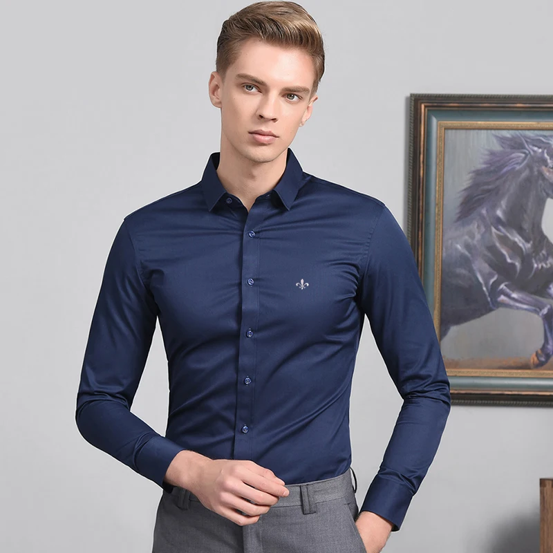Fashion Blouse Dudalinas Camisa Social Masculina Long Sleeve Slim Fit Shirt Men Floral Clothing Off White White Male Cold
Fashion Blouse Dudalinas Camisa Social Masculina Long Sleeve Slim Fit Shirt Men Floral Clothing Off White White Male Cold