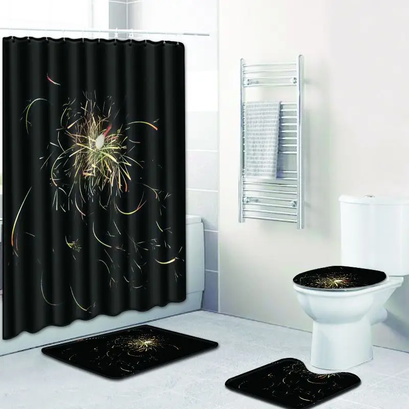 Zeegle Bath Mat with Shower Curtain Set Bathroom Water Absorbent Foot Rug Toilet Bath Mat Soft Floor Rug Lid Toilet Cover Mat
Zeegle Bath Mat with Shower Curtain Set Bathroom Water Absorbent Foot Rug Toilet Bath Mat Soft Floor Rug Lid Toilet Cover Mat