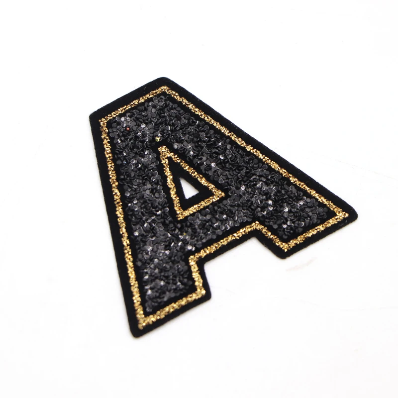 New!26 RhinestoneEnglish A-Z Alphabet Letter Applique Iron On Patch For Cloth Name Diy Badge Sticker Dress Jeans Pant Shoes | Дом и сад