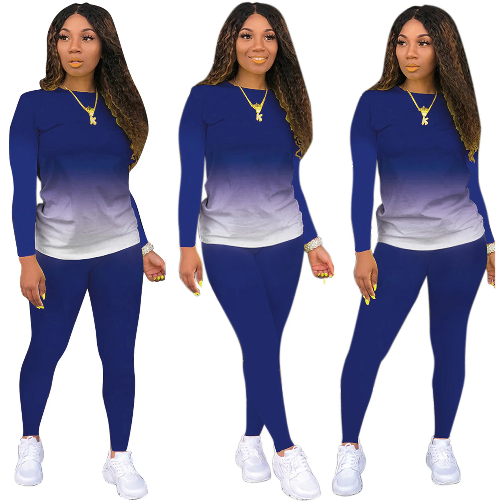 Autumn Winter Women Casual Outfits Gradient Print Two Piece Set Top and Pants Tracksuit Sweatsuit Homewear Outfits
Autumn Winter Women Casual Outfits Gradient Print Two Piece Set Top and Pants Tracksuit Sweatsuit Homewear Outfits
