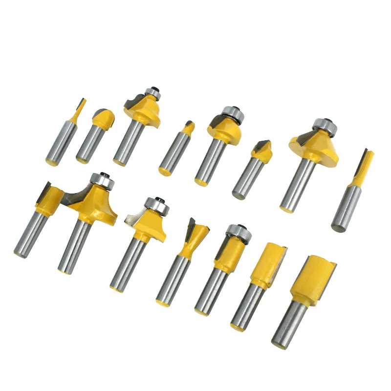 15pcs Woodworking Milling Cutter 8mm Shank Tungsten Carbide Router Bit For Wood Trimming Straight Cutter Engraving Cutting Tools
15pcs Woodworking Milling Cutter 8mm Shank Tungsten Carbide Router Bit For Wood Trimming Straight Cutter Engraving Cutting Tools