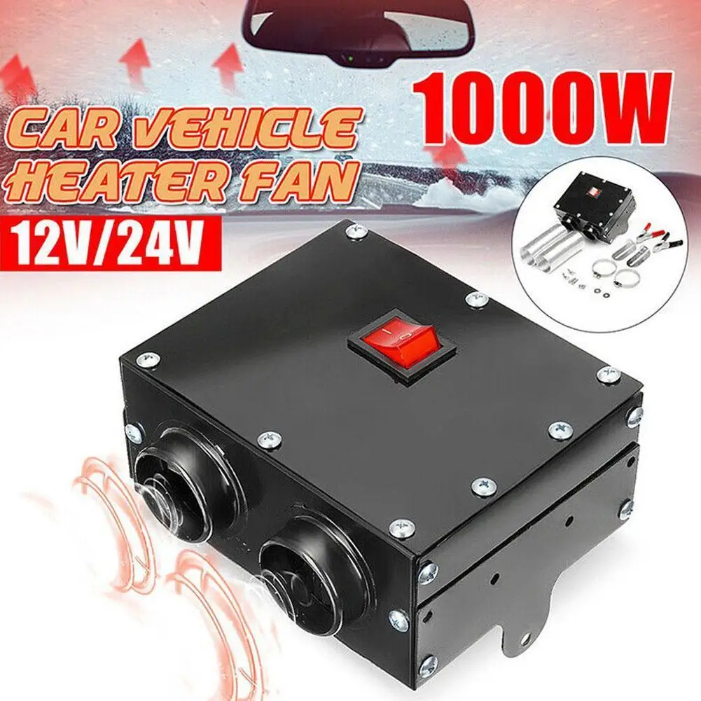 1Pc DC 12V/24V 1000W Car Vehicle Heater 2 Hole Fast Heating Windscreen Demister Winter Warmer Defroster
1Pc DC 12V/24V 1000W Car Vehicle Heater 2 Hole Fast Heating Windscreen Demister Winter Warmer Defroster