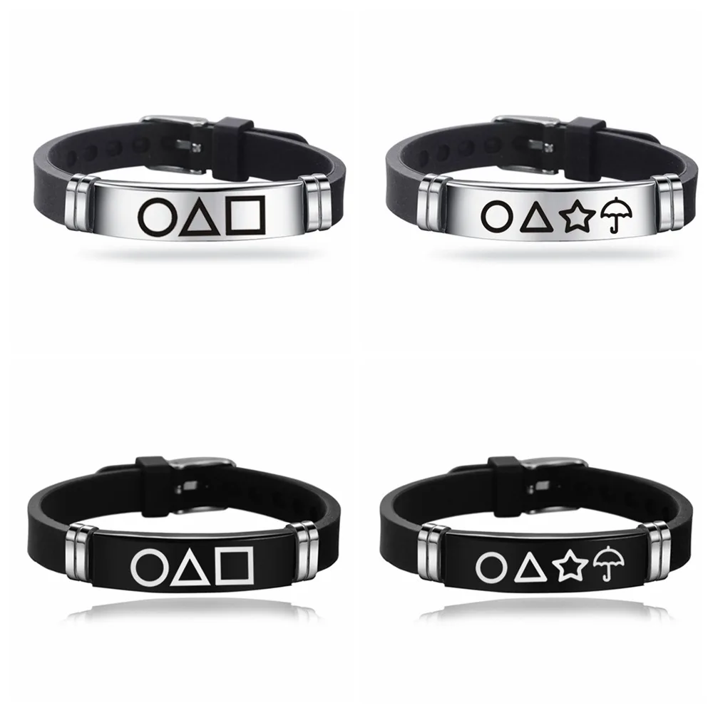 Fashion Black Silicone Couple Bracelet Stainless Steel Bracelets Gift Jewelry For Women And Men Fans Collection
Fashion Black Silicone Couple Bracelet Stainless Steel Bracelets Gift Jewelry For Women And Men Fans Collection