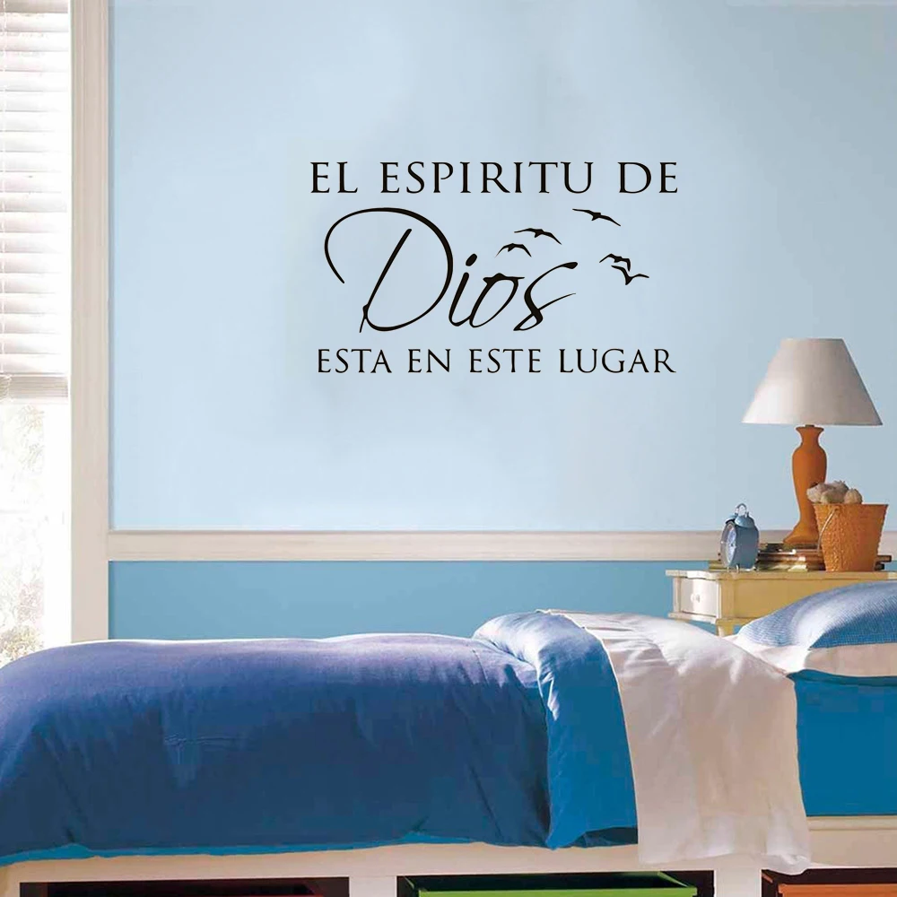 Spanish Quote Wall Sticker Version The Spirit Of God Wall Decal Christian Art Home Decoration Vinyl Mural Waterproof ov766
Spanish Quote Wall Sticker Version The Spirit Of God Wall Decal Christian Art Home Decoration Vinyl Mural Waterproof ov766