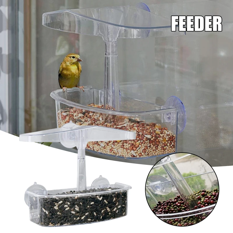 Bird Feeder Transparent Window Viewing Bird Feeders Tray Birdhouse Pet Water Feeder Suction Cup Mount House Type JDH88
Bird Feeder Transparent Window Viewing Bird Feeders Tray Birdhouse Pet Water Feeder Suction Cup Mount House Type JDH88