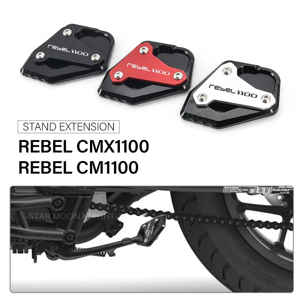 

Motorcycle Side Stand Enlarger CM1100 Kickstand CNC Enlarge Extension FOR HONDA REBEL CMX1100 CM CMX 1100 2021
