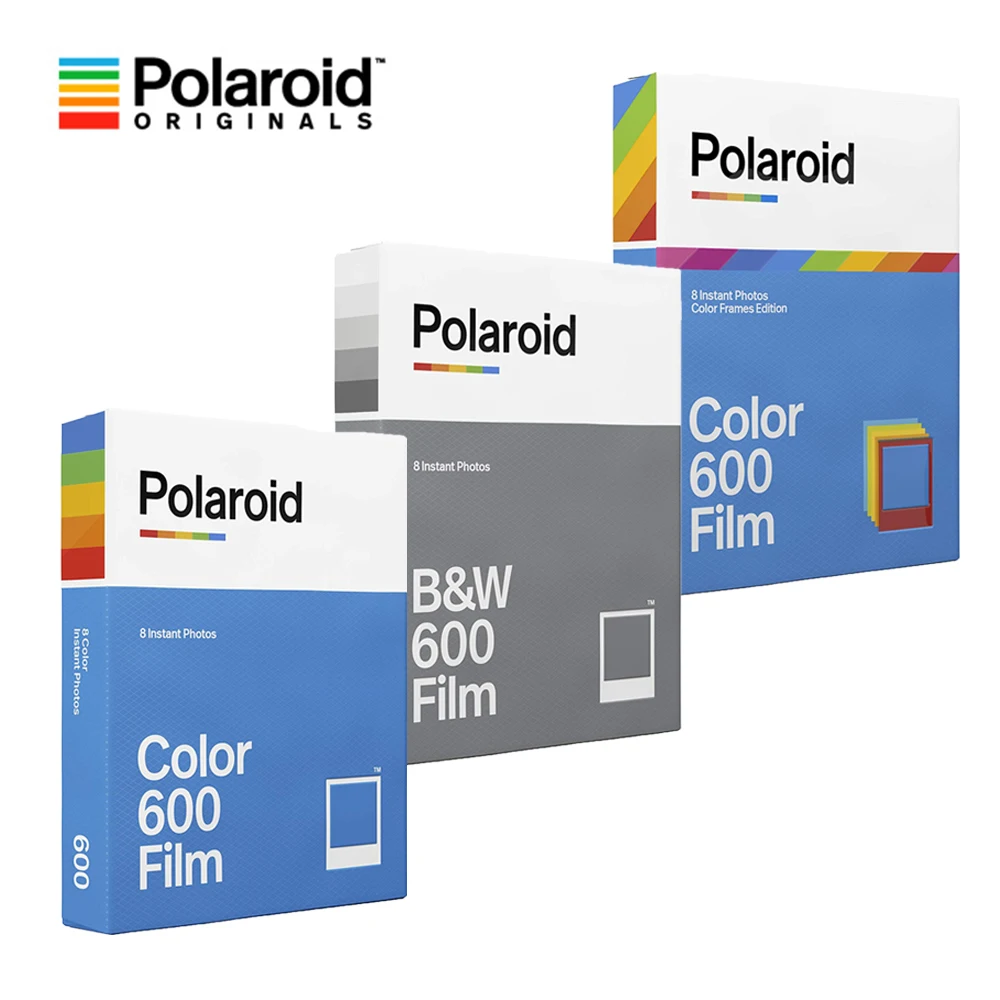Оригинал Polaroid 600 B & W/цветная пленка мгновенная фотобумага 8 листов для 636 637 640 660