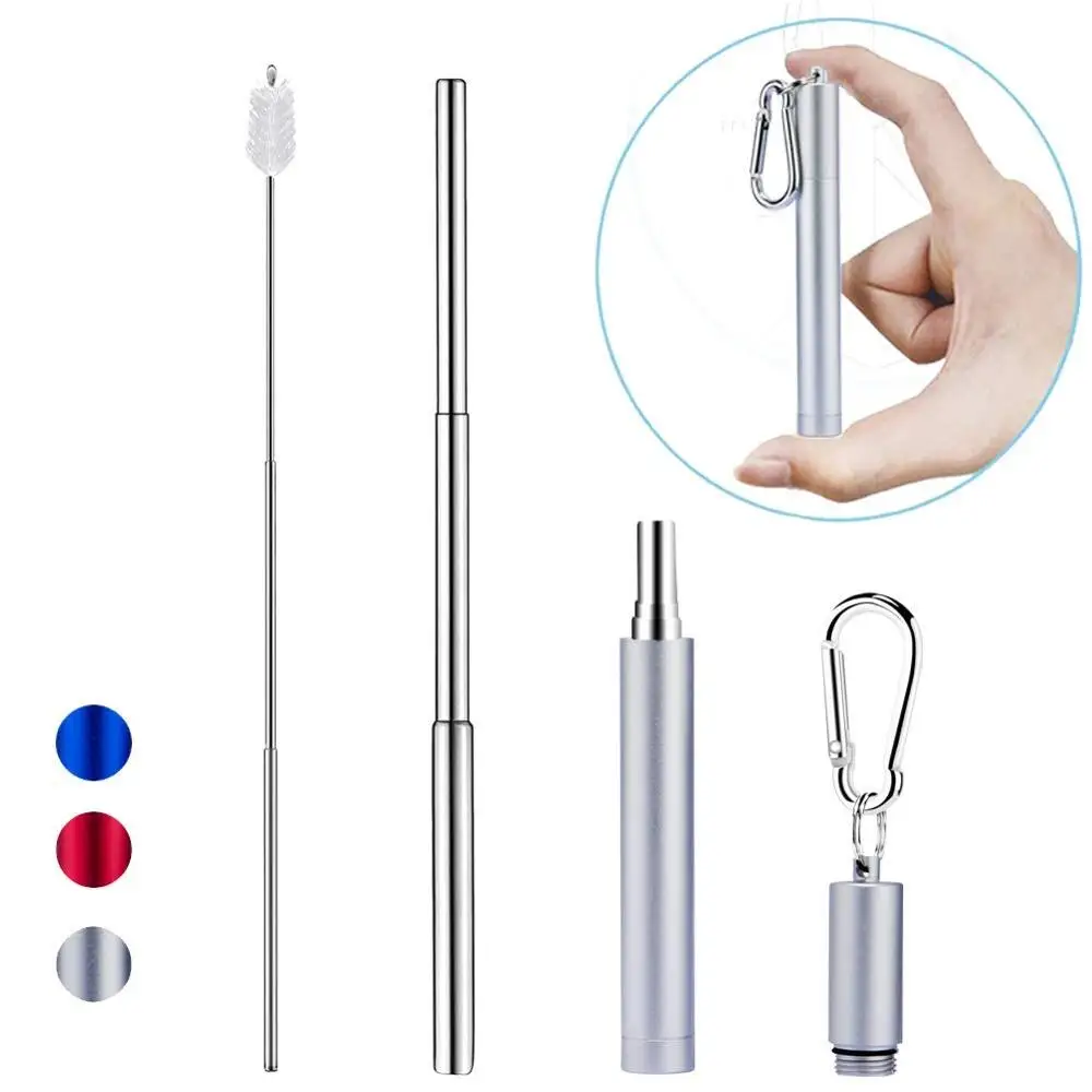 2019 Telescopic Reusable Straws Portable Stainless Steel Metal Drinking Straw with Travel Case & Cleaning Brush
2019 Telescopic Reusable Straws Portable Stainless Steel Metal Drinking Straw with Travel Case & Cleaning Brush