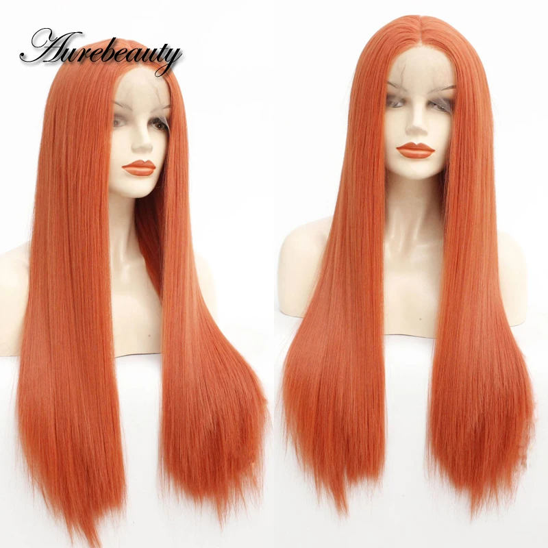 Long bone Straight Colorful 13x4 Lace Front Wig Ginger Orange Colored Synthetic Hair Frontal Wig Preplucked For Black Women Full
Long bone Straight Colorful 13x4 Lace Front Wig Ginger Orange Colored Synthetic Hair Frontal Wig Preplucked For Black Women Full
