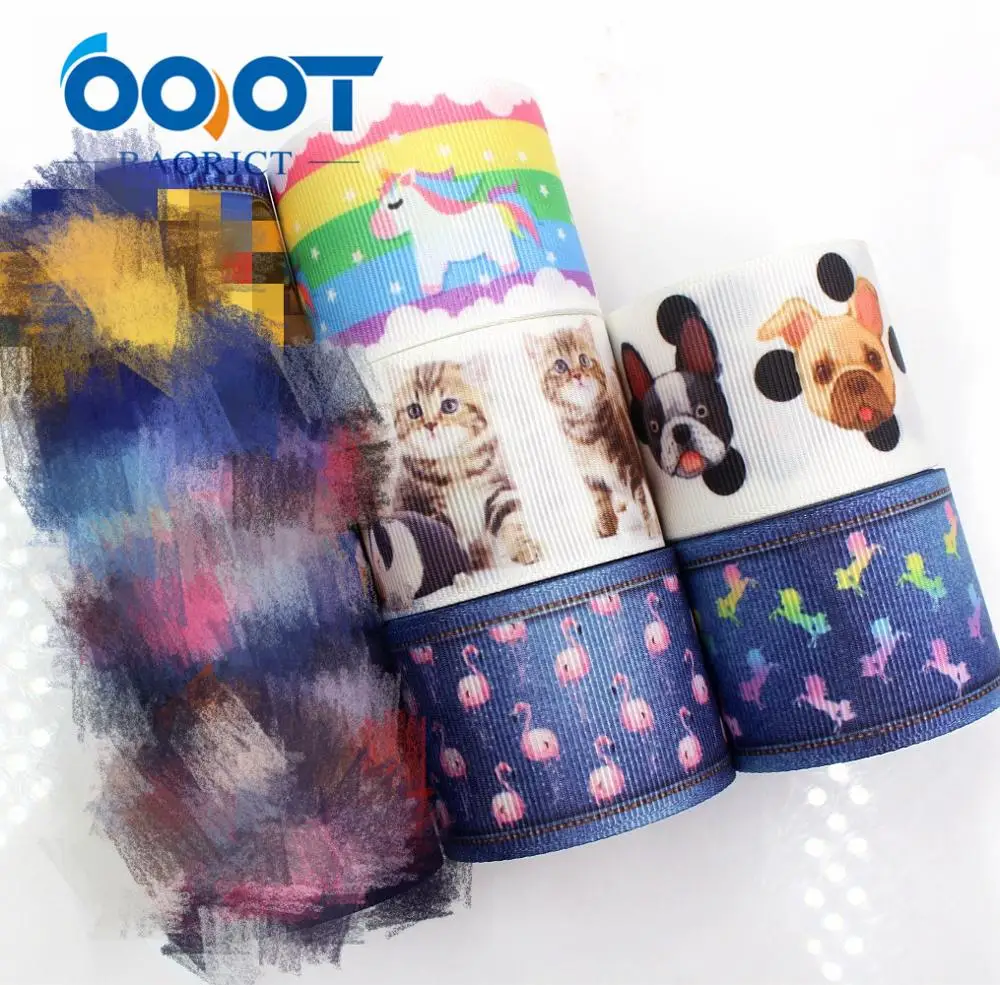 OOOT BAORJCT ленты для мультфильмов 38 мм 10 ярдов с термопереводом напечатанные в виде