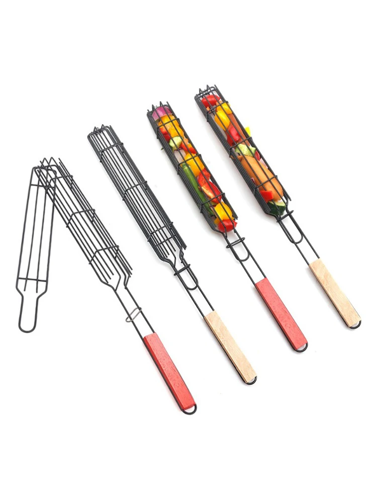Picnic Camping Grilling Basket Skewers Stainless Steel Barbecue Tong BBQ Grill Rack Roaster Net Home Kitchen Barbecue Holder
Picnic Camping Grilling Basket Skewers Stainless Steel Barbecue Tong BBQ Grill Rack Roaster Net Home Kitchen Barbecue Holder