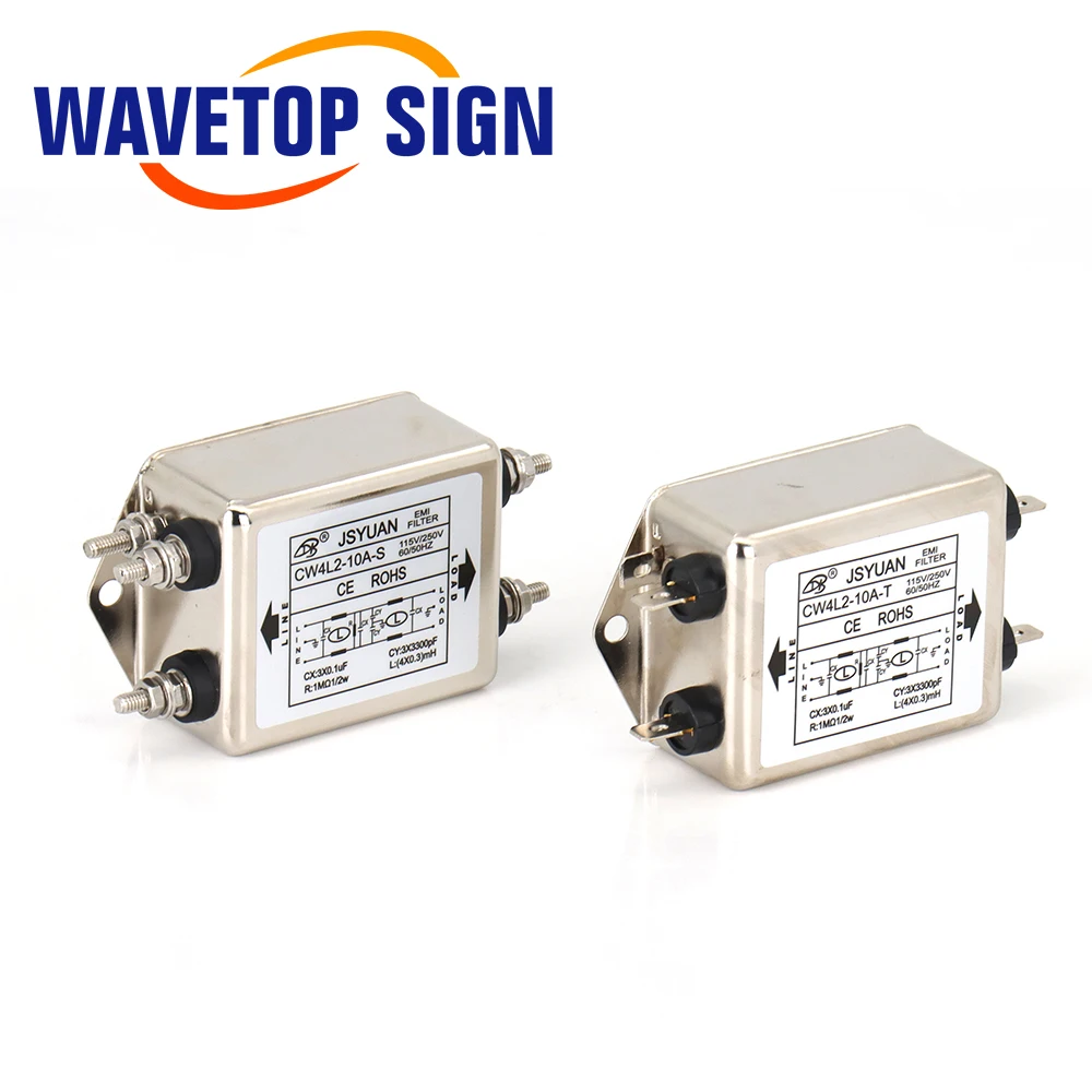 WaveTopSign Power EMI Filter CW4L2-10A-T/S CW4L2-20A-T/S Single Phase AC 115V / 250V 20A 50/60HZ Free Shipping
WaveTopSign Power EMI Filter CW4L2-10A-T/S CW4L2-20A-T/S Single Phase AC 115V / 250V 20A 50/60HZ Free Shipping