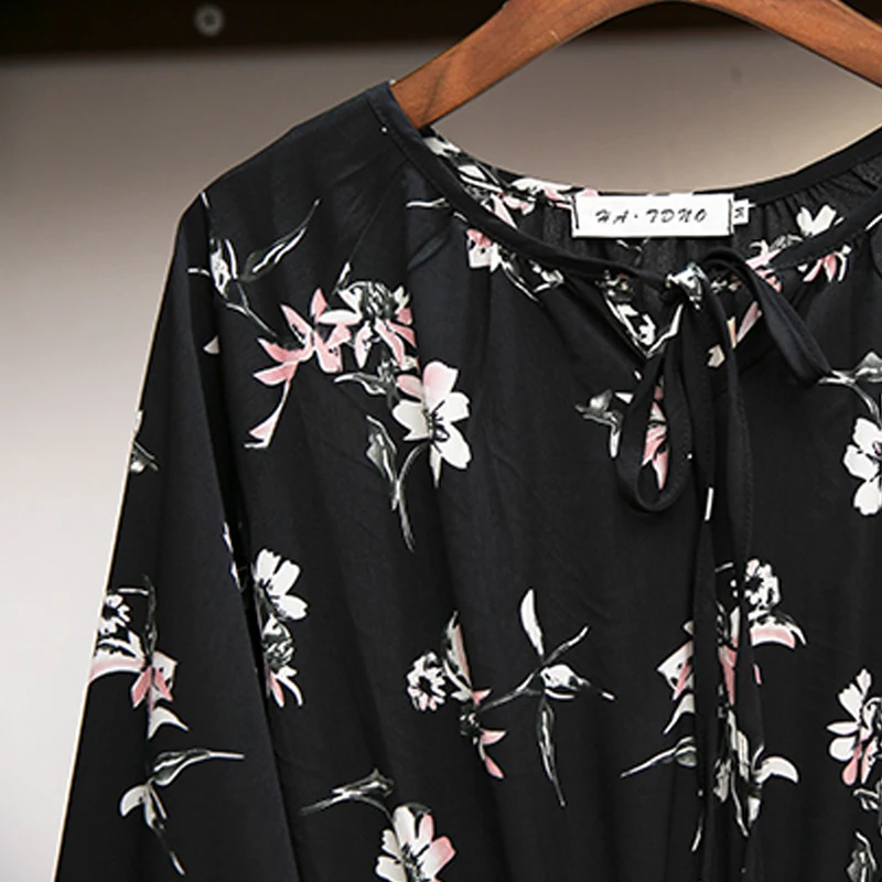 2021 Fashion New Women Dress Lady Korean Style Vintage Floral Print Long Chiffon Dress Long Sleeve Bow Midi Summer Dress Vestido 
2021 Fashion New Women Dress Lady Korean Style Vintage Floral Print Long Chiffon Dress Long Sleeve Bow Midi Summer Dress Vestido