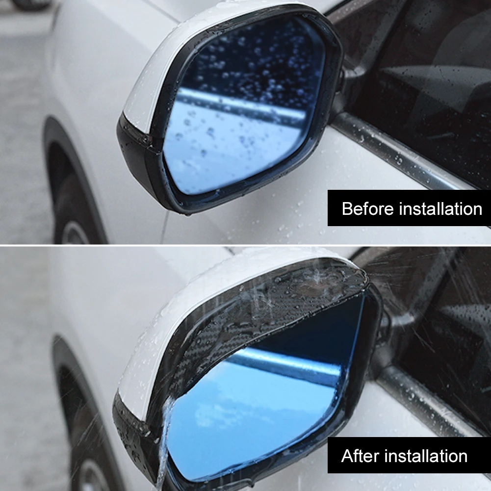 2PCS Universal Car Rear View Mirror Rain Cover Sun Visor Eyebrow Carbon Fiber Side View Mirror Rain Guard Auto Accessories
2PCS Universal Car Rear View Mirror Rain Cover Sun Visor Eyebrow Carbon Fiber Side View Mirror Rain Guard Auto Accessories