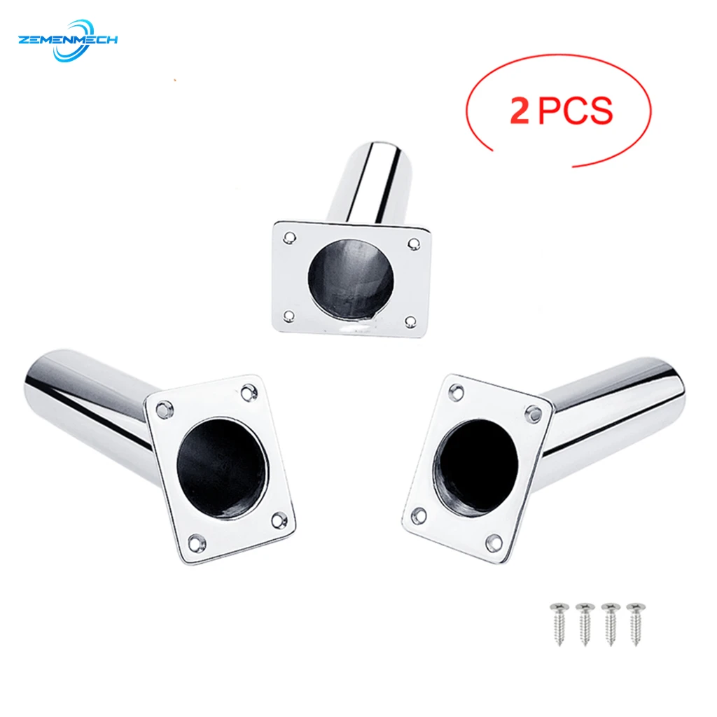 2PCS 316 Stainless Steel Flush Mount 0 or 20 Degree Square Shape Flange Fishing Rod Racks Holder Bracket for Boat Fishing Tackle
2PCS 316 Stainless Steel Flush Mount 0 or 20 Degree Square Shape Flange Fishing Rod Racks Holder Bracket for Boat Fishing Tackle