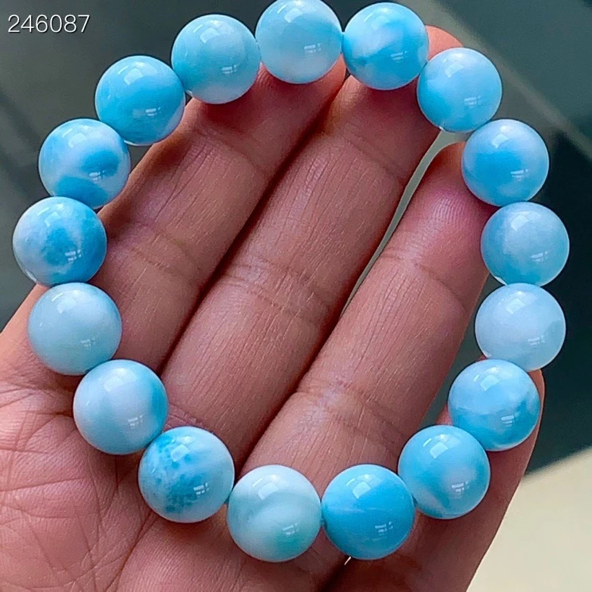 Genuine Natural Larimar Blue Round Beads Bracelet 12mm For Women Men Water Pattern Dominia Powerful Jewelry AAAAAA
Genuine Natural Larimar Blue Round Beads Bracelet 12mm For Women Men Water Pattern Dominia Powerful Jewelry AAAAAA