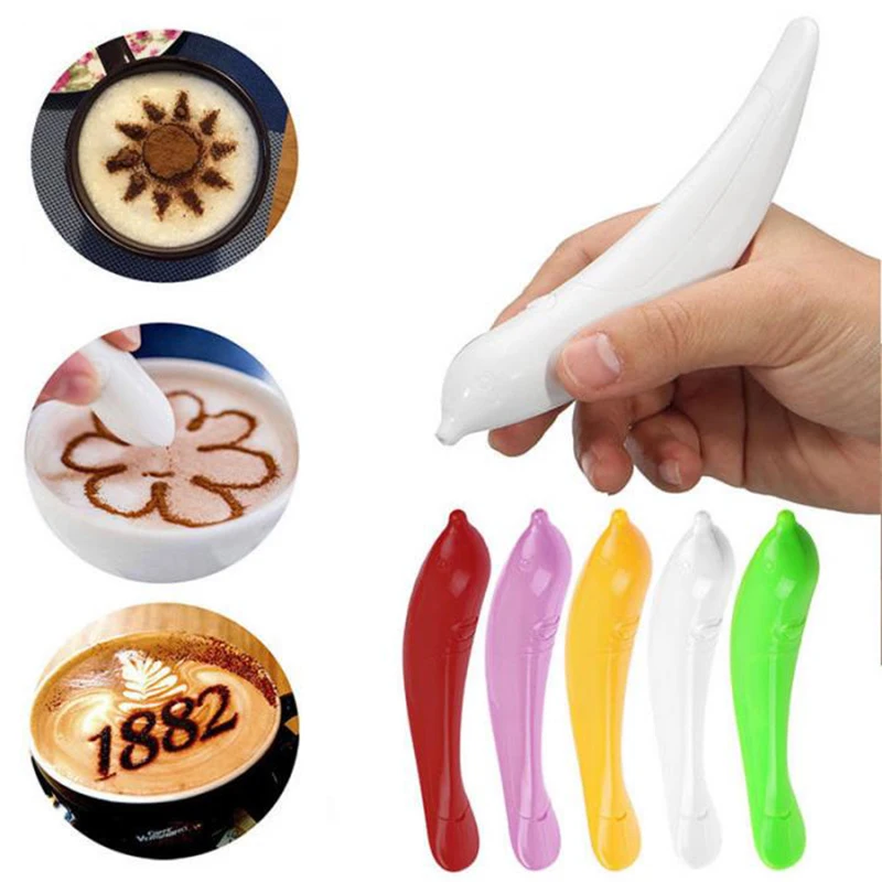 Electrical Spice Pen Cake Cappuccino Decoration Pen Coffee Stencils Latte Art Tool for Barista Template Cafe Kitchen Accessories
Electrical Spice Pen Cake Cappuccino Decoration Pen Coffee Stencils Latte Art Tool for Barista Template Cafe Kitchen Accessories
