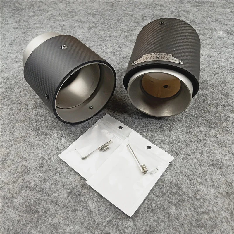 One Piece Carbon fiber Muffler tip For MINI R55 R56 R60 F54 F55 F56 Cooper S Matte Stainless Steel Car Accessories Exhaust Pipe
One Piece Carbon fiber Muffler tip For MINI R55 R56 R60 F54 F55 F56 Cooper S Matte Stainless Steel Car Accessories Exhaust Pipe